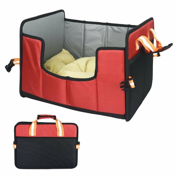 Petpurifiers Travel-Nest Folding Cat & Dog Bed, Red - Large PE3163075